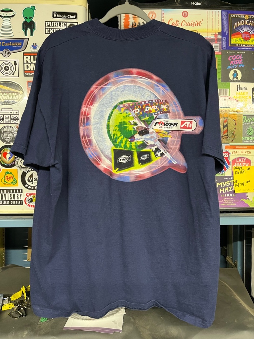 Vintage The Power Of Speed ATI Tee, men’s Size XL